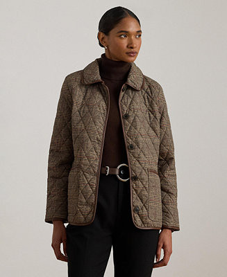 Women's Button-Front Quilted Coat | Macy's