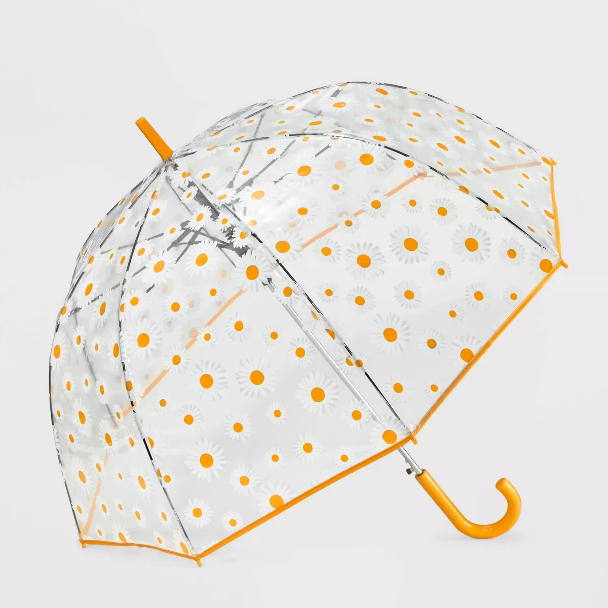 ShedRain Bubble Daisy Bell Bubble Umbrella - Clear: Auto-Open, Plastic Handle, Floral Botanical P... | Target
