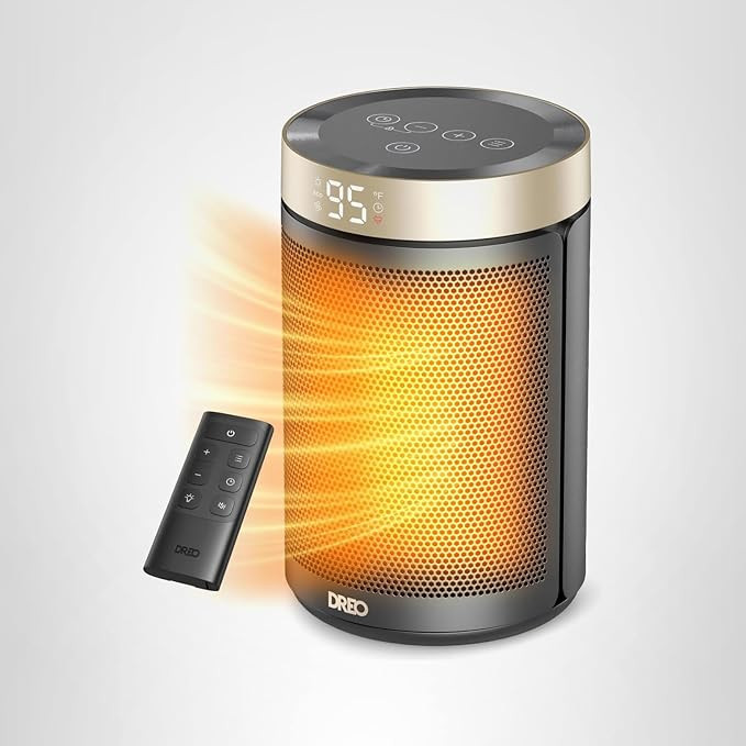 Dreo Space Heater, Portable Electric Heaters for Indoor Use with Thermostat and Remote, 2024 Upgr... | Amazon (US)