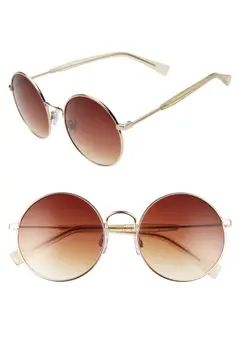 55mm Gradient Round Sunglasses | Nordstrom