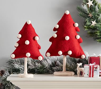 Pom Pom Felted Wool Tree Decor | Pottery Barn Kids