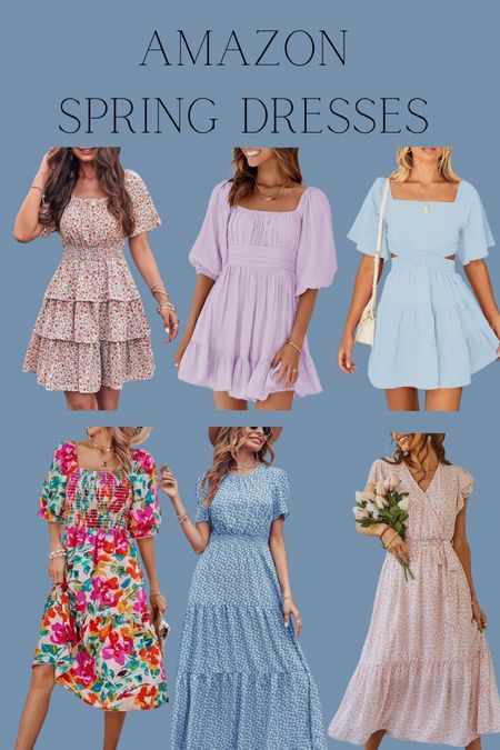 Amazon spring dresses 

Floral dress 
Midi dress 
Maxi dress 
Wrap dress 
Wedding guest dress 
Shower dress 

#LTKstyletip #LTKfindsunder100 #LTKwedding