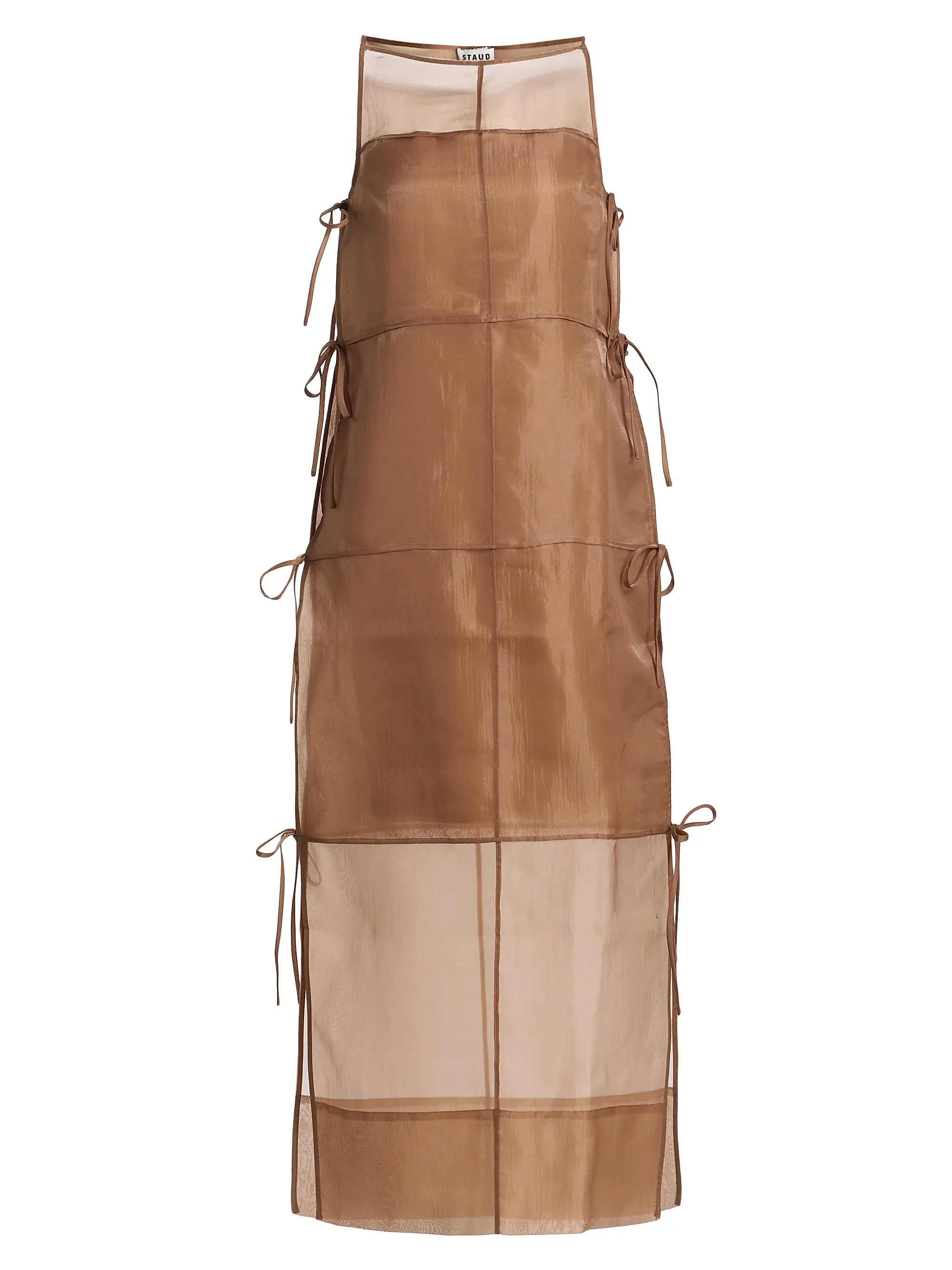 Chandler Tie-Detail Organza Cocktail Dress | Saks Fifth Avenue