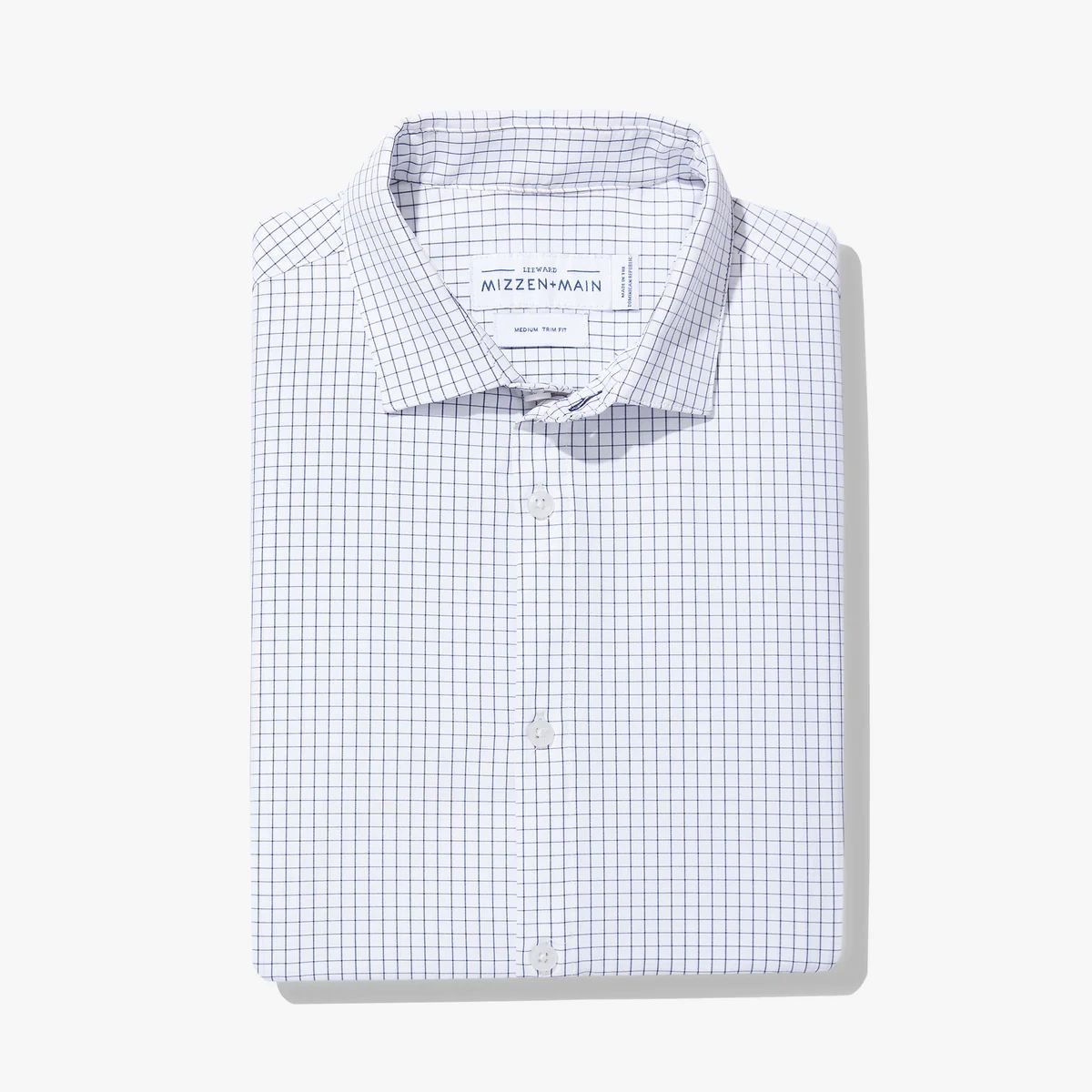 Leeward Dress Shirt - Navy Grid - Mizzen+Main | Mizzen + Main