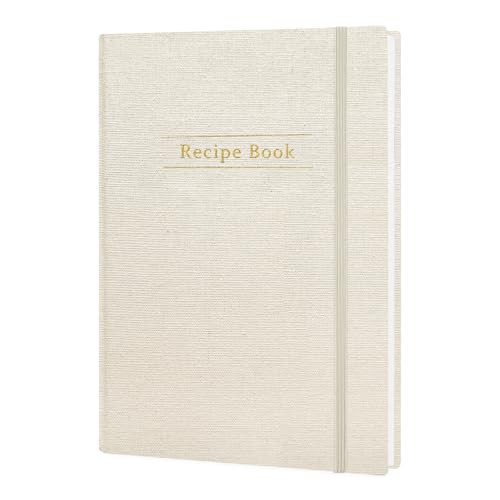 Recipe Book to Write in Your Own Recipes, Blank Recipes Book, Cookbook with Linen Cover, Personal Recipe Organise, Customized Recipe Notebook, Recipe Journal to Organize Your Recipes,128 Pages (5.5x8.5)(Beige) | Amazon (US)