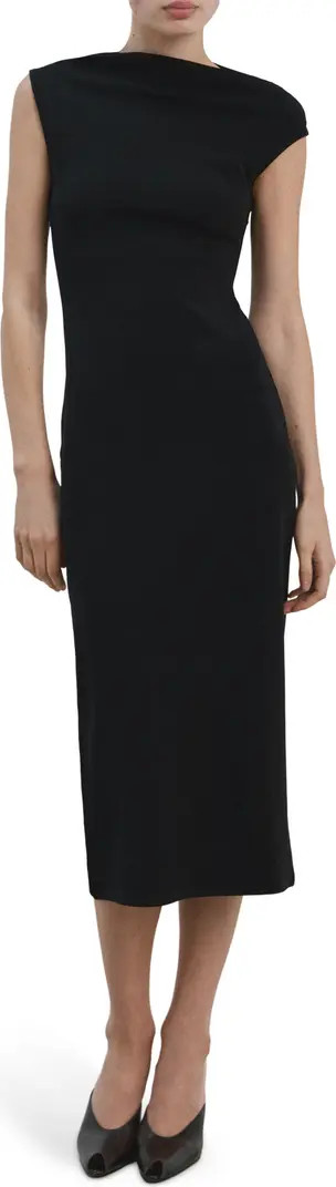 Asymmetric Midi Sheath Dress | Nordstrom