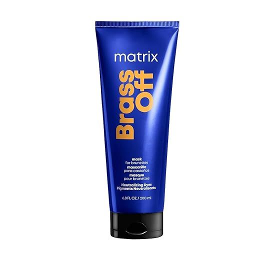 Matrix Brass Off Color Depositing Hair Mask | Neutralizes Brassy, Orange Undertones | For Lighten... | Amazon (US)