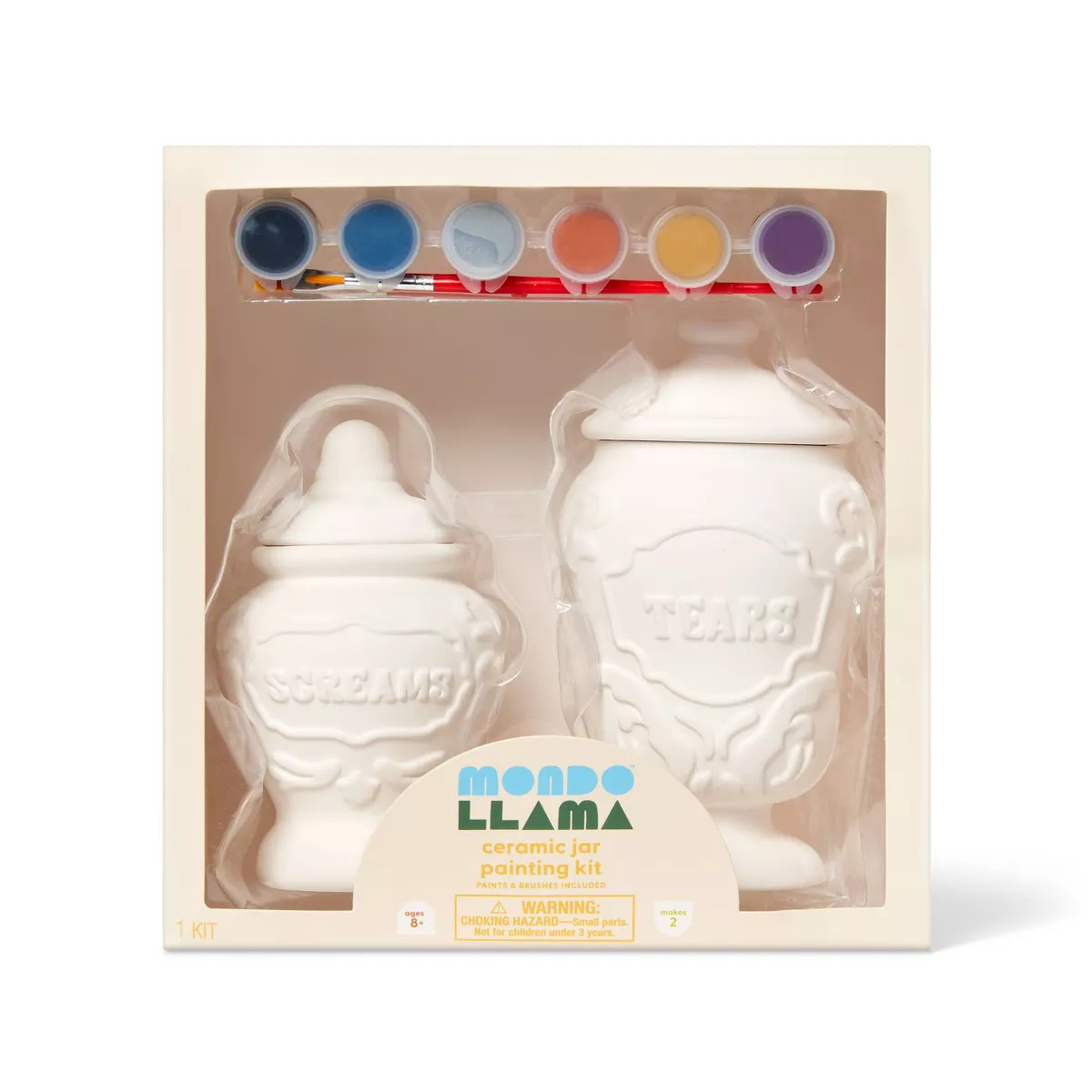 2ct Halloween Craft Ceramic Apothecary Jars Painting Kit - Mondo Llama™ | Target