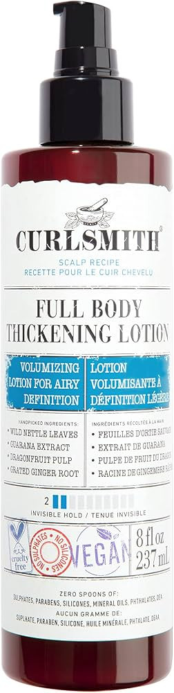 Full Body Thickening Lotion - Instant Volume for All Hair and Curl Types, Vegan (237ml/8 fl oz) | Amazon (US)
