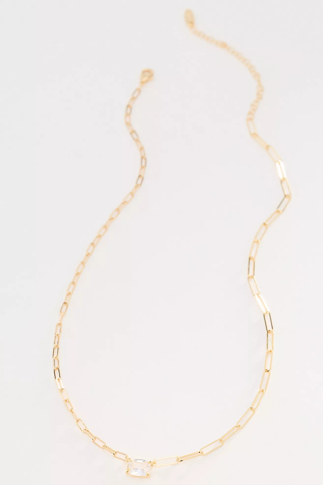 Suspended Crystal Link Necklace | Anthropologie (US)