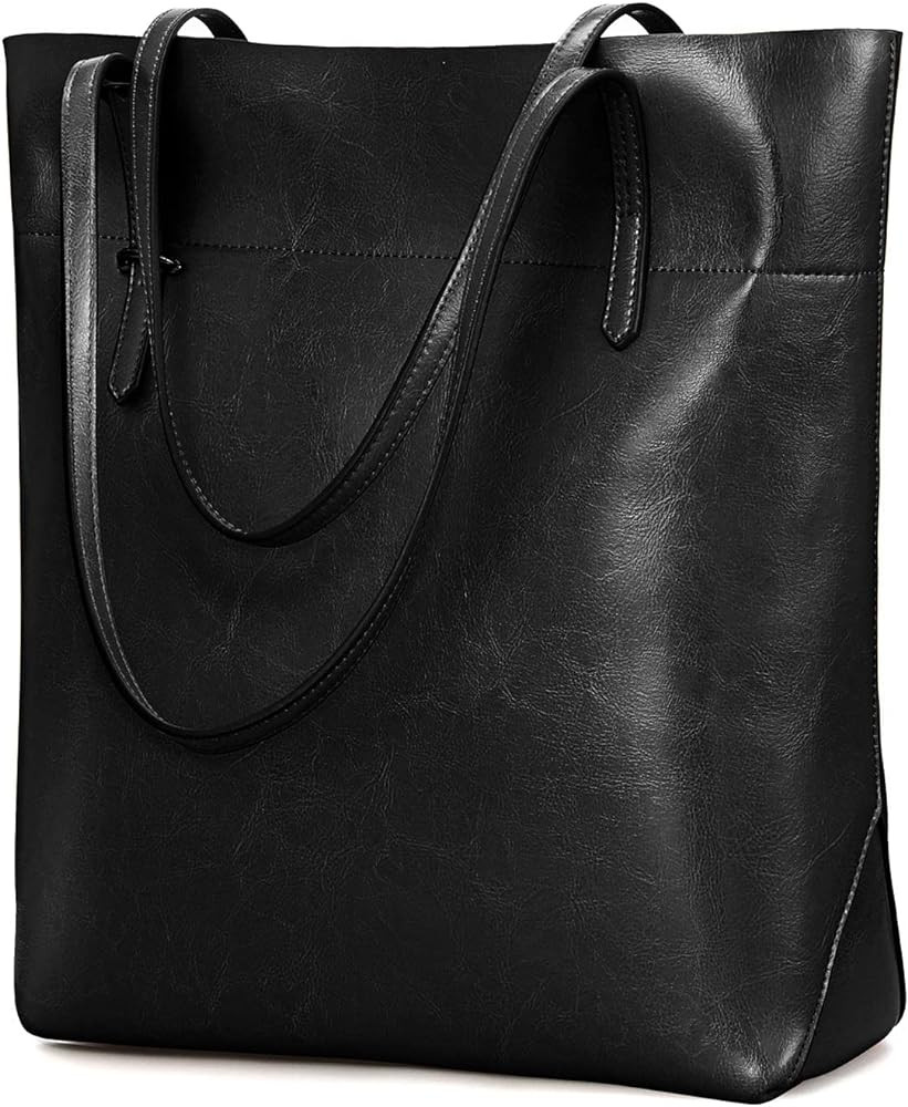 Vintage Genuine Leather Tote Shoulder Handbag for Woman With Adjustable Handles | Amazon (US)