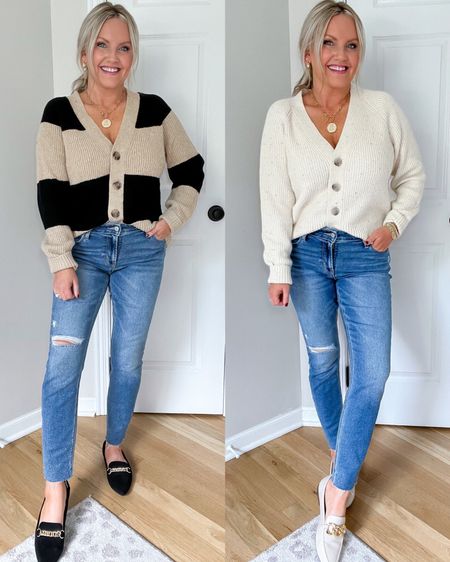 Old navy boyfriend cardigans size small 30% off at checkout 
Skinny jeans 30% off at checkout 
Weekend outfit 
Casual outfit
Fall sweater 


#LTKfindsunder50 #LTKsalealert #LTKSeasonal