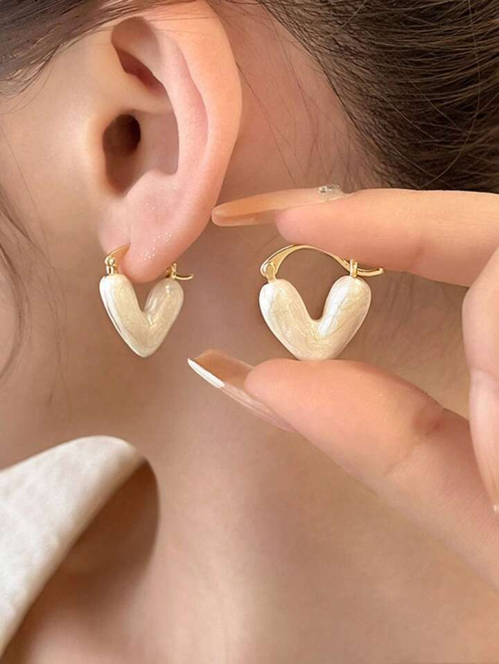 Heart Hoop Earrings | SHEIN