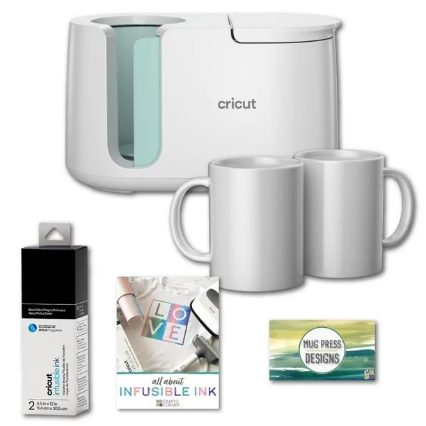 Cricut Mug Press Machine, Infusible Ink Sheet, Mugs, Designs Bundle - Walmart.com | Walmart (US)
