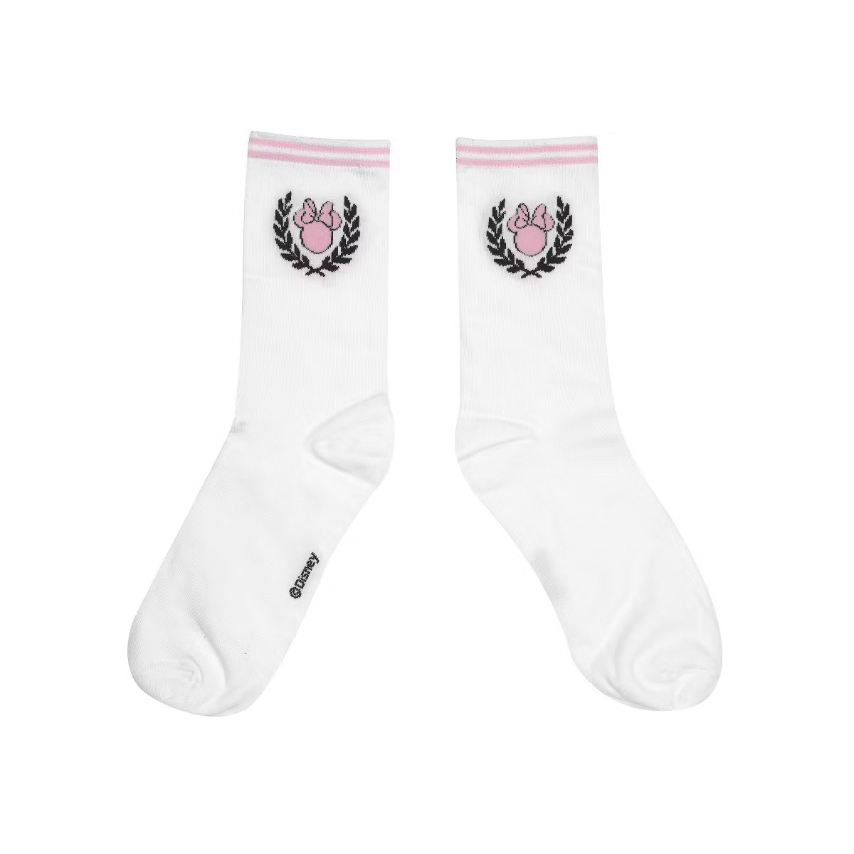Women's White Minnie Mouse Socks - White | Target