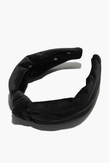 Jet Velvet Knotted Headband | Tuckernuck (US)