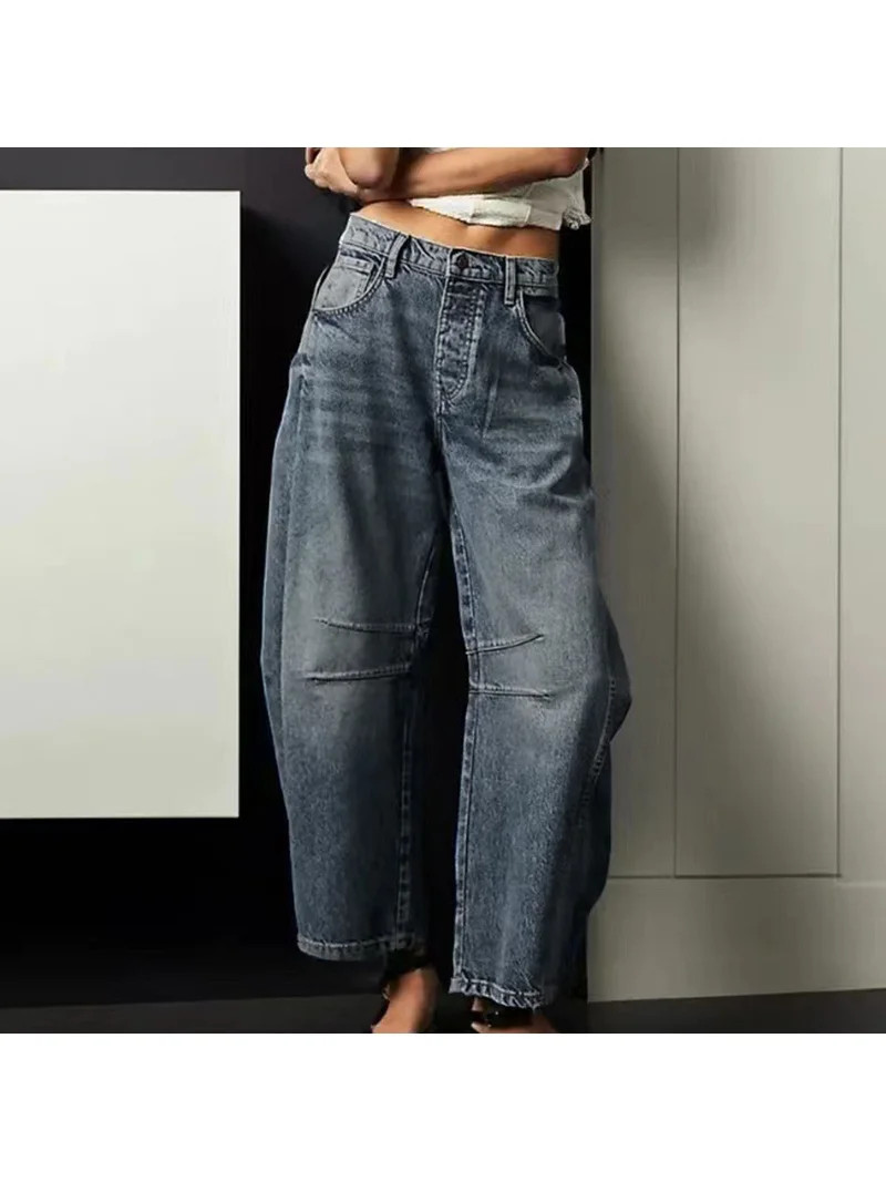 Blue Jeans for Women, Womens Jeans, Women's Baggy Jeans High Waisted Skinny Stretch Haren Pants W... | Walmart (US)