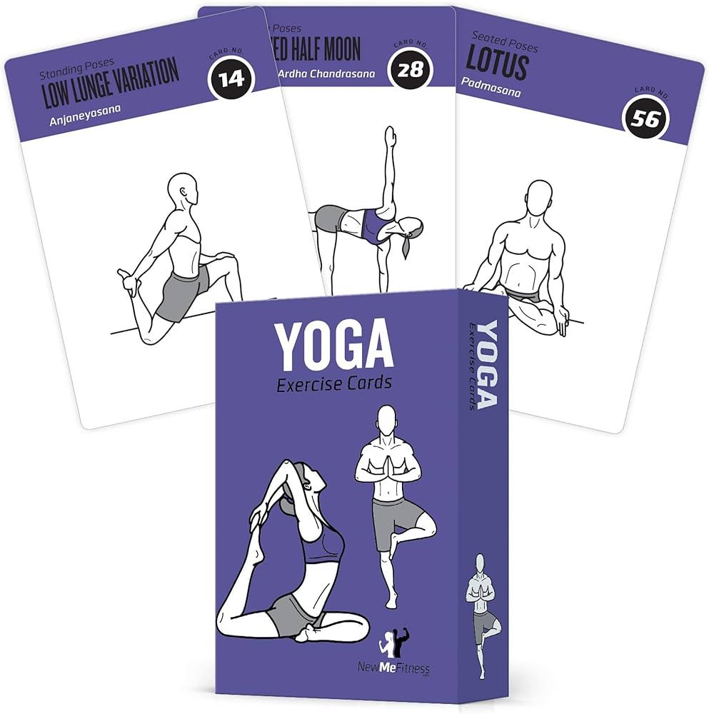 Amazon.com : NewMe Fitness Yoga Pose Workout Cards - Instructional Deck for Women & Men, Beginne... | Amazon (US)