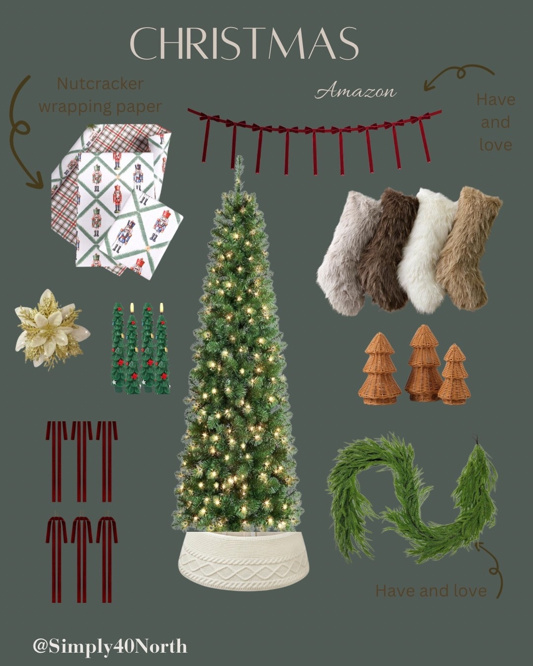 Some of my favorite Christmas finds on Amazon.  I have and love the garland, bow garland, and Christmas tree.

#LTKHome #LTKSeasonal