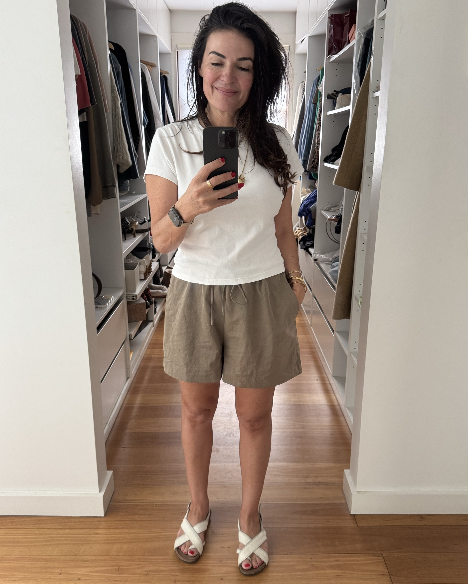 Tee - large 
Shorts - size 10 on sale - have linked the matching shirt below too
Sandals are old unfortunately have linked some similar ones below 

#LTKaustralia #LTKspring