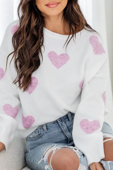 Pink heart sweaters 


#LTKstyletip #LTKSeasonal #LTKunder50