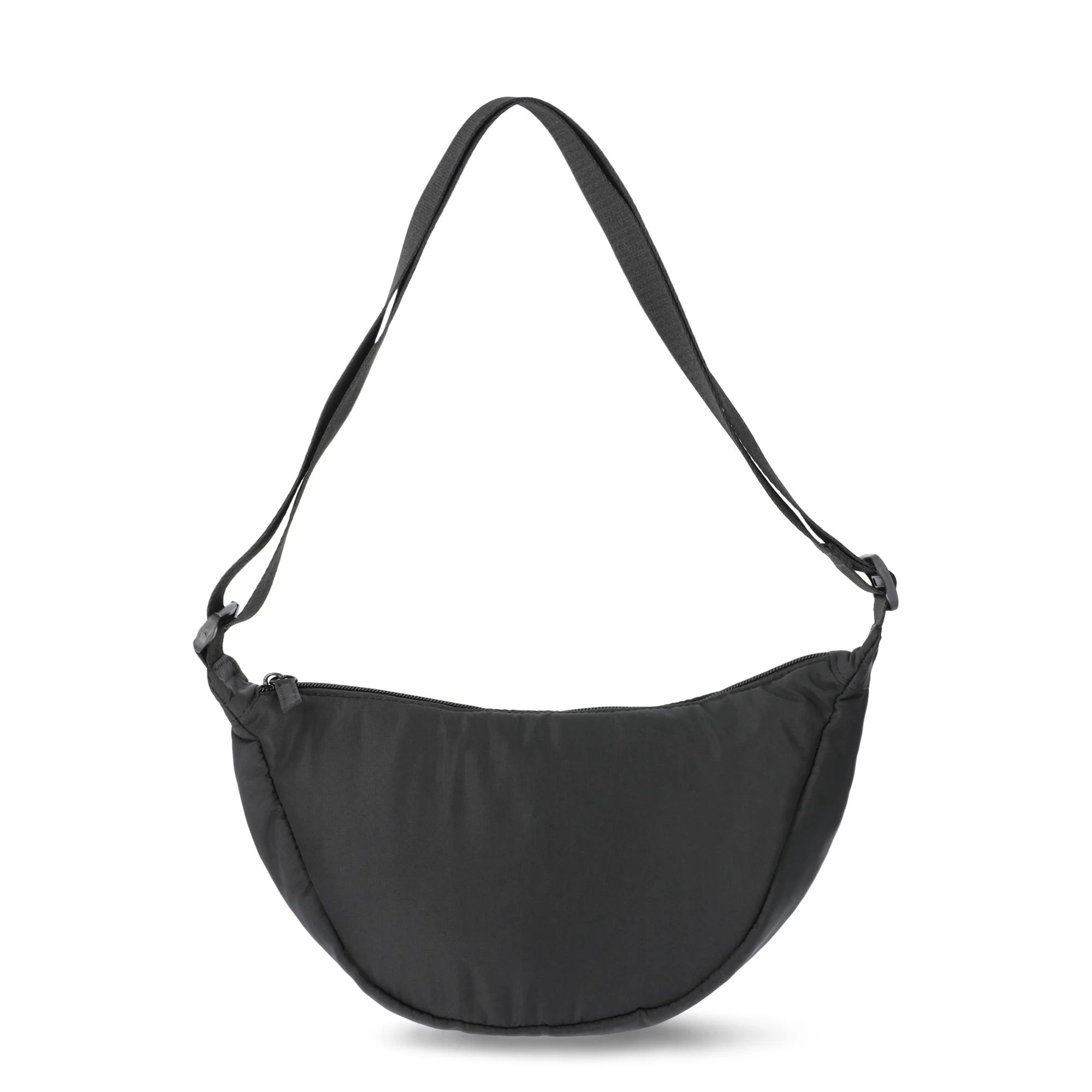 No Boundaries Crossbody Hobo Bag, Black, Women's | Walmart (US)