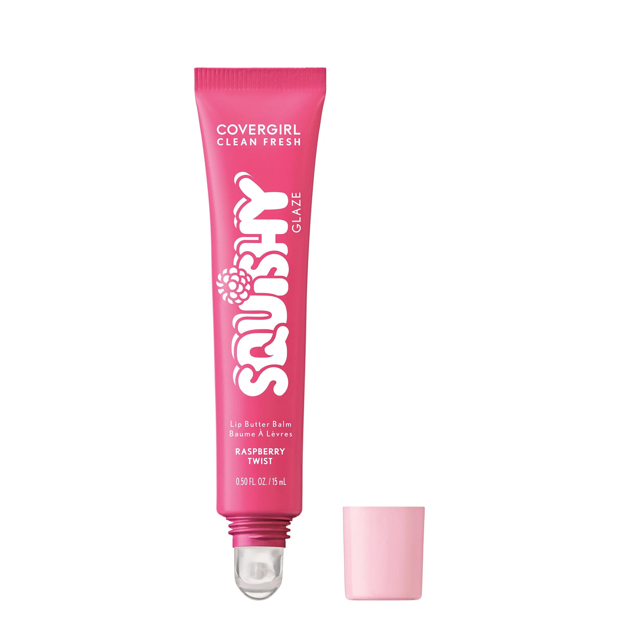 COVERGIRL Clean Fresh Squishy Glaze™ Lip Butter Balm, 100 Raspberry Twist, 0.50 fl oz | Walmart (US)