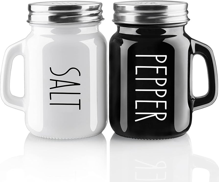 Salt and Pepper Shakers Set, ZOSUJO 4 oz Cute Salt Pepper Shaker, Kitchen Decor for Home Restaura... | Amazon (US)