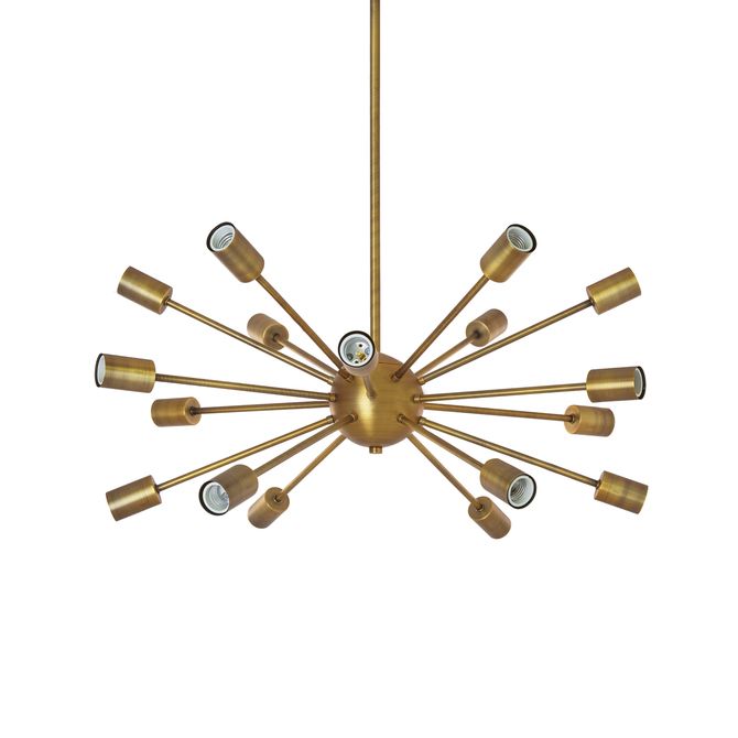 18-Light Aged Brass Sputnik Chandelier | Lights.com