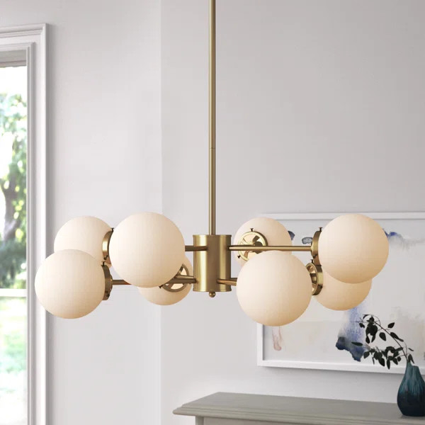 Millender 8-Light Dimmable Sputnik Modern Linear Chandelier | Wayfair North America