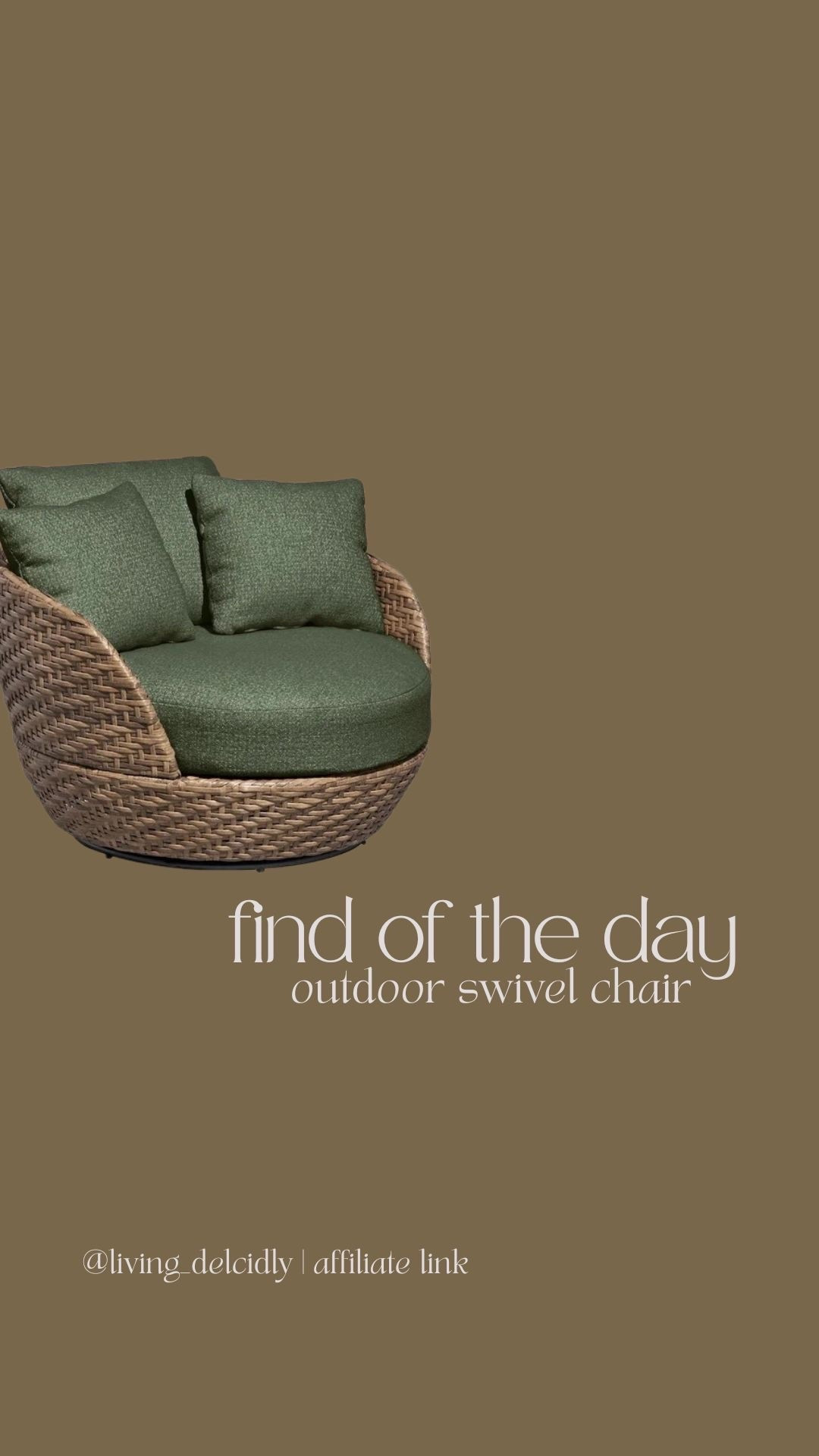 I’ve seen this chair in the beige but the green is speaking to me 😍

Outdoor Finds | Patio Finds | Patio Furniture | Walmart Finds | Summer Finds

#LTKHome #LTKSeasonal