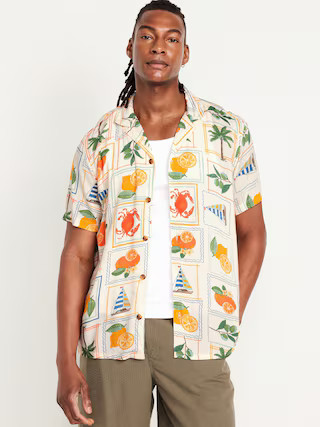 Short-Sleeve Camp Shirt | Old Navy (US)