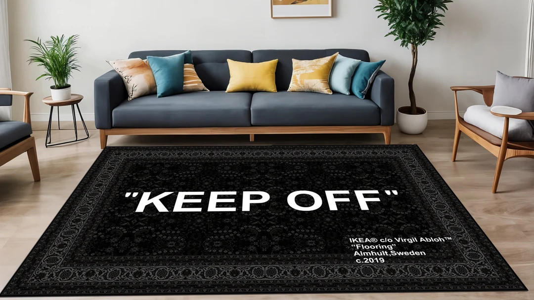 Boho Decor Rug,ethnic Rug,black Rug,keep off Rug,keep off Decor,floor Rug,art Area Rug,gift for H... | Etsy (US)