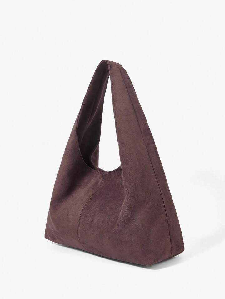 MUSERA Borsa a spalla morbida in finta pelle scamosciata | SHEIN