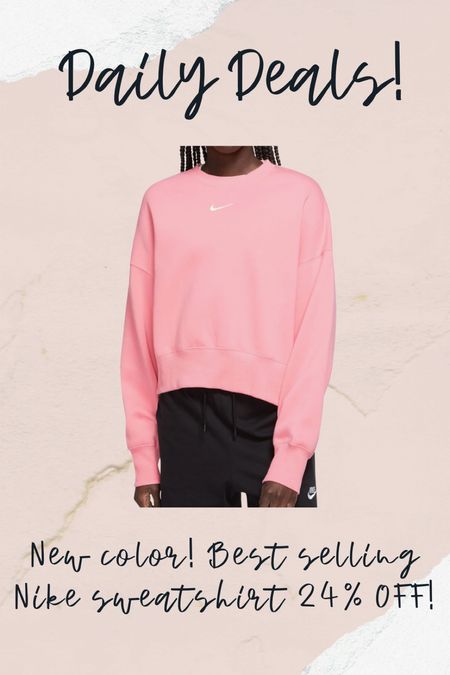 New color Nike sweatshirt on sale! 

#LTKfit #LTKunder100 #LTKsalealert