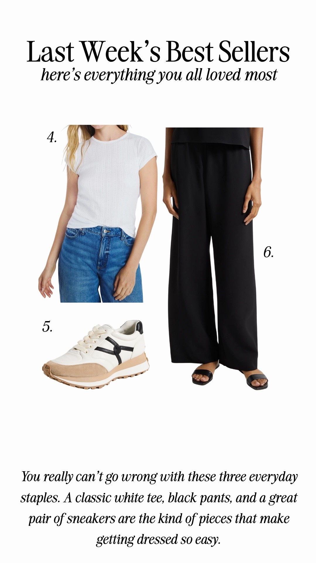 Last week’s bestsellers !!

Ash:
Height: 5’6
Weight: 140 pounds
Top size: medium
Pants size: medium, 6 or 28 
Shoes: 9 or 39

Em:
Height: 5’6
Weight: 115 pounds
Top size: small
Pants size: small, 2 or 25 
Shoes: 8.5 or 39