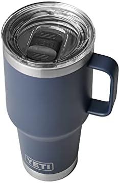 YETI Rambler 30 oz Travel Mug, Stainless Steel, Vacuum Insulated with Stronghold Lid (Navy) | Amazon (US)