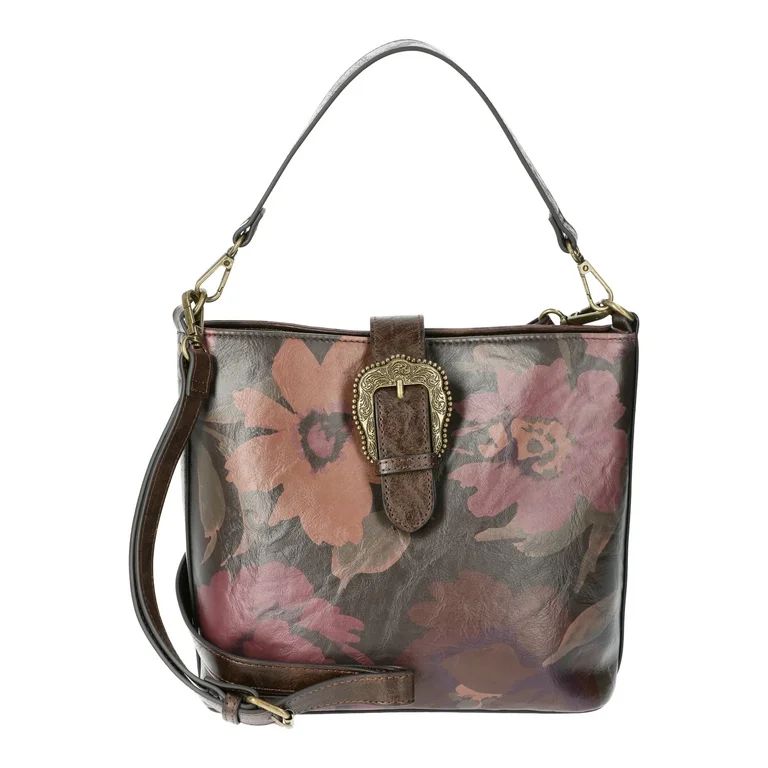 The Pioneer Woman Floral Print Bucket Bag, Women’s | Walmart (US)