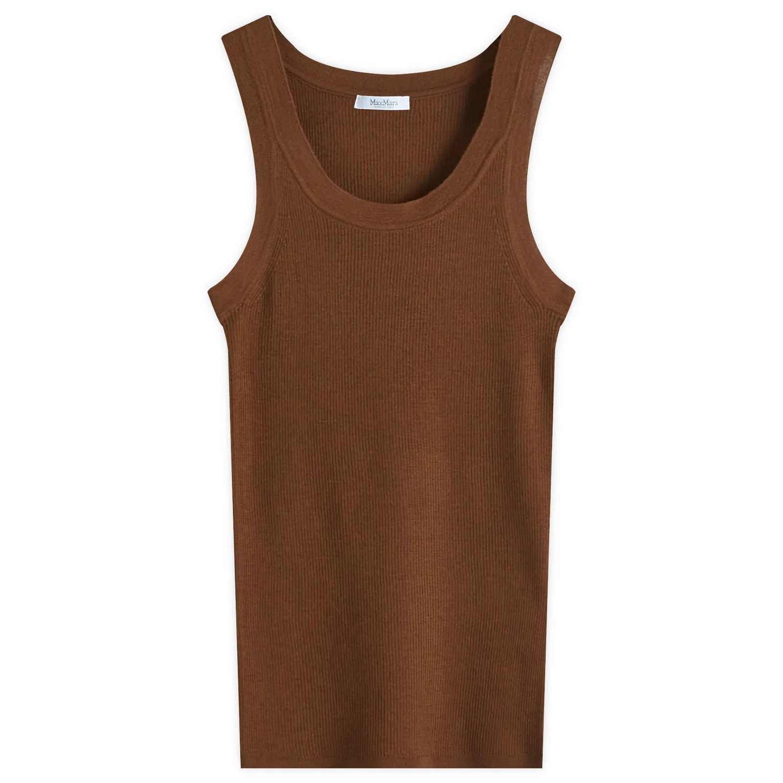 Max Mara Women's Eliadi Wool Tank Top in Tobacco, Size X-Small | END. Clothing | END. Clothing