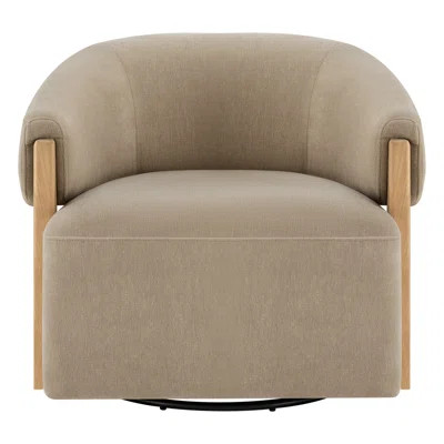 Longfield Upholstered Swivel Accent Chair | Wayfair North America