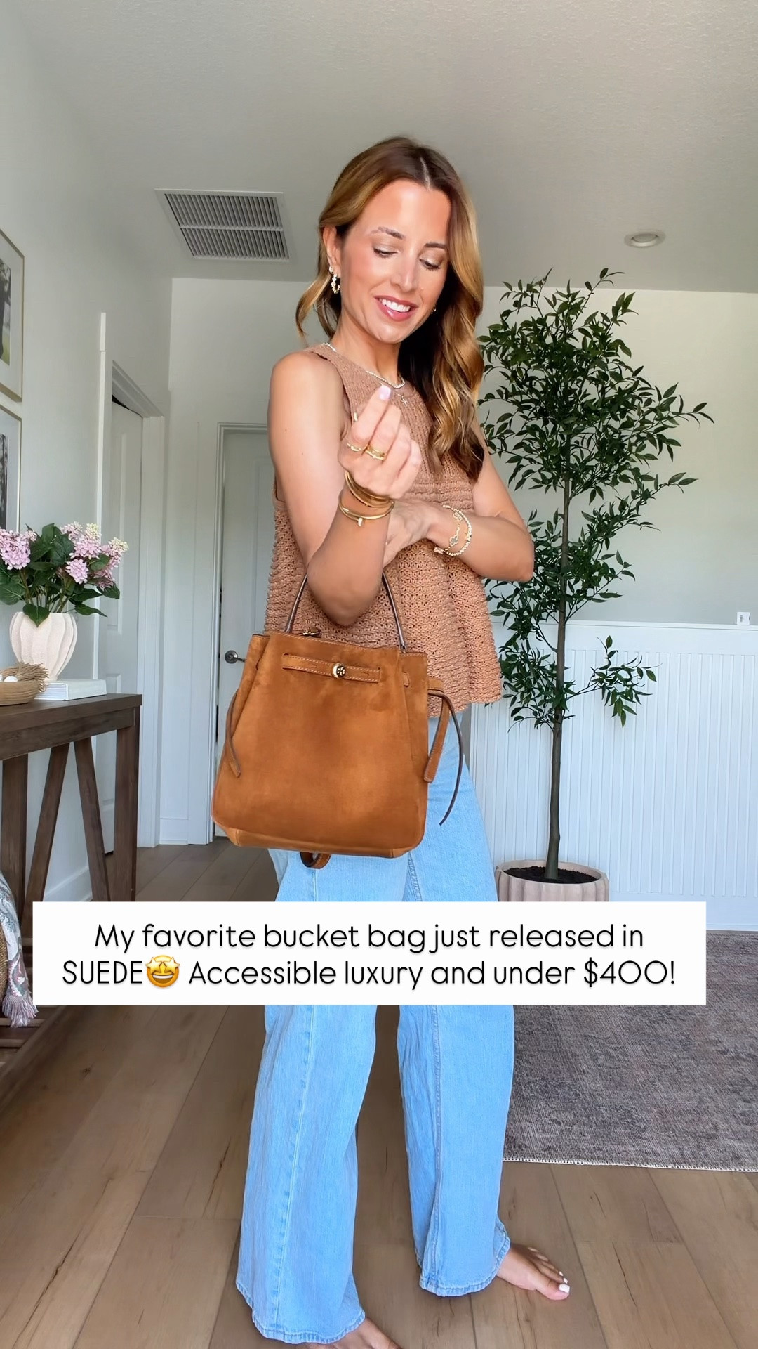 I love this suede bucket bag! It can fit a lot without being too oversized. Adjustable Crossbody strap. Tory Burch Romy bucket bag in suede.

#LTKootd #LTKgrwm #LTKPetite