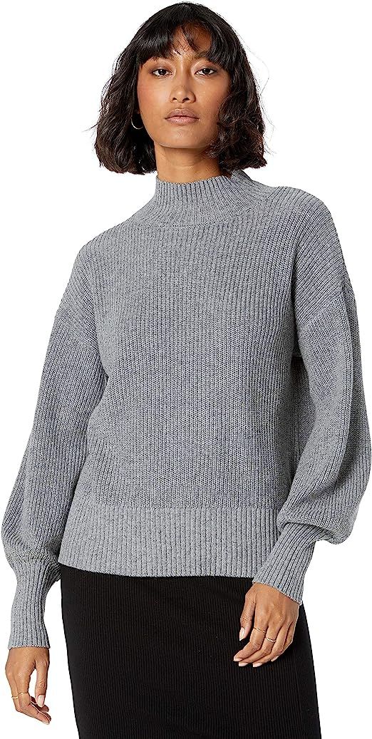 The Drop Women's Gwen Long-Sleeve Mock-Neck Ribbed Sweater | Amazon (US)
