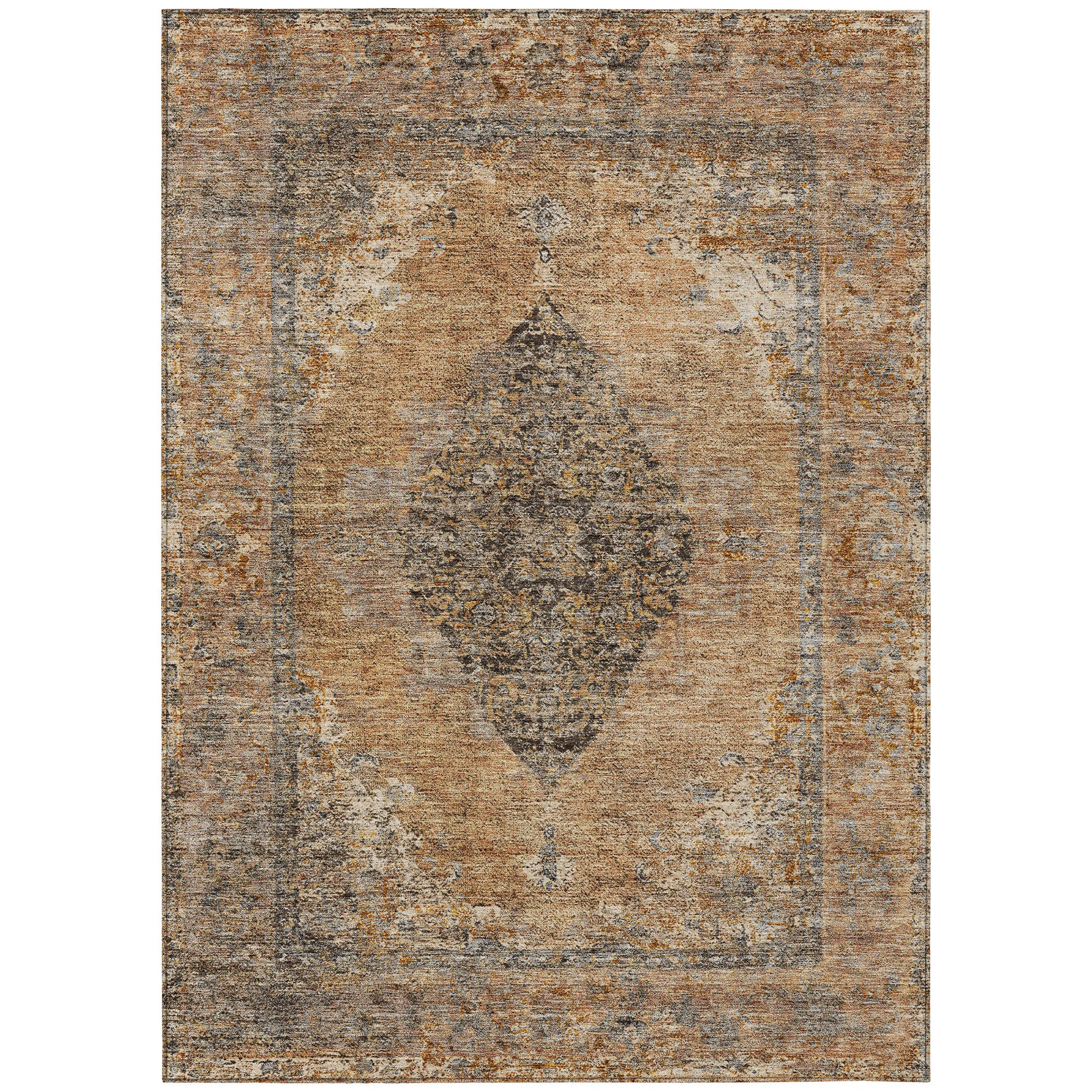 Addison Rugs Machine Washable Indoor/Outdoor Chantille Copper Rug | Wayfair | Wayfair North America