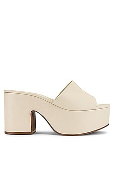 Larroude The Miso Platform Sandal in Ivory from Revolve.com | Revolve Clothing (Global)