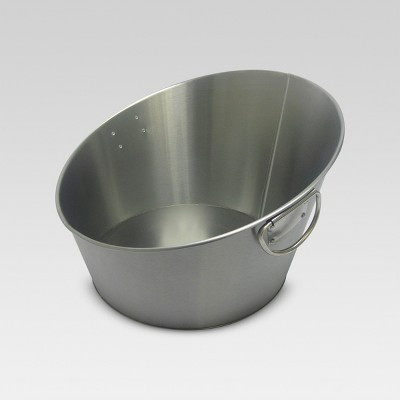 10.5L Stainless Steel Angled Beverage Tub - Threshold™: Drink Bucket Party Ice Bucket for Cold Beverages | Target