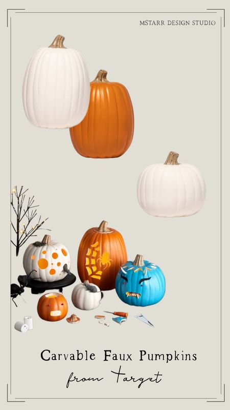 Carvable faux pumpkins! They’ll last year after year  

#target #pumpkins #pumpkincarving #halloween #halloweendecor #falldecor #fauxpumpkins #spookydecor 

#LTKunder50 #LTKHalloween #LTKSeasonal