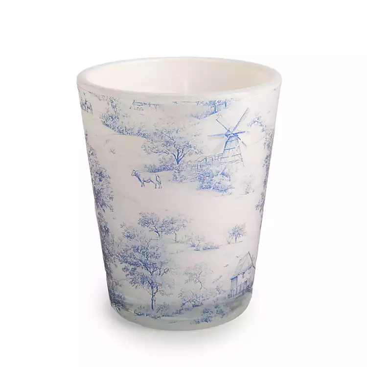 Palo Santo Blue Toile 1-Wick Jar Candle | Kirklands Home | Kirklands