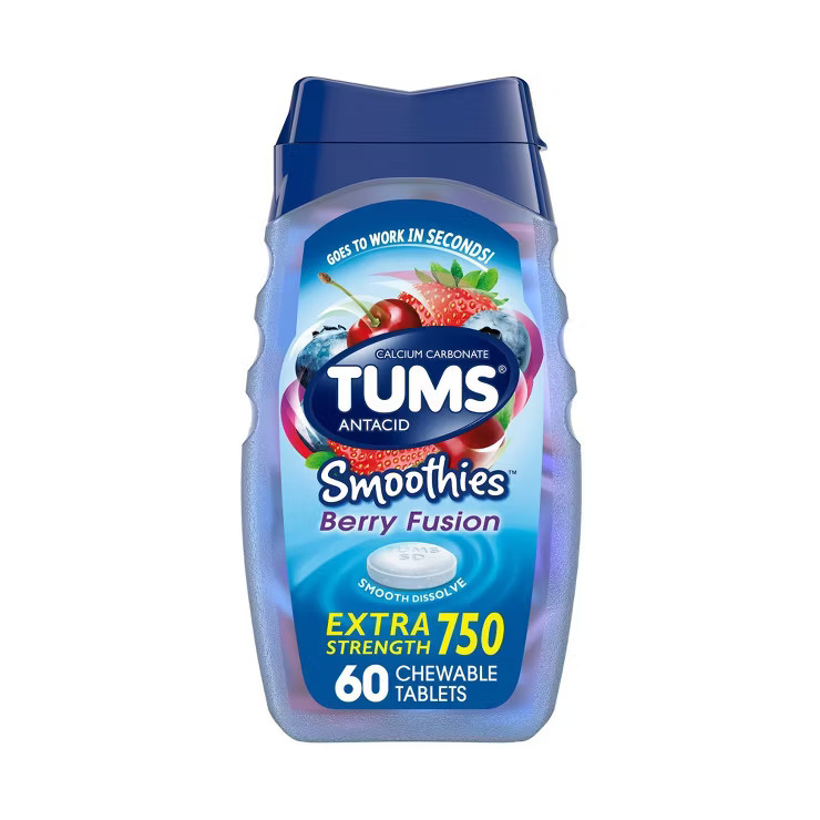 TUMS Extra Strength Antacid Smoothies Berry Fusion Chewable Tablets | Target