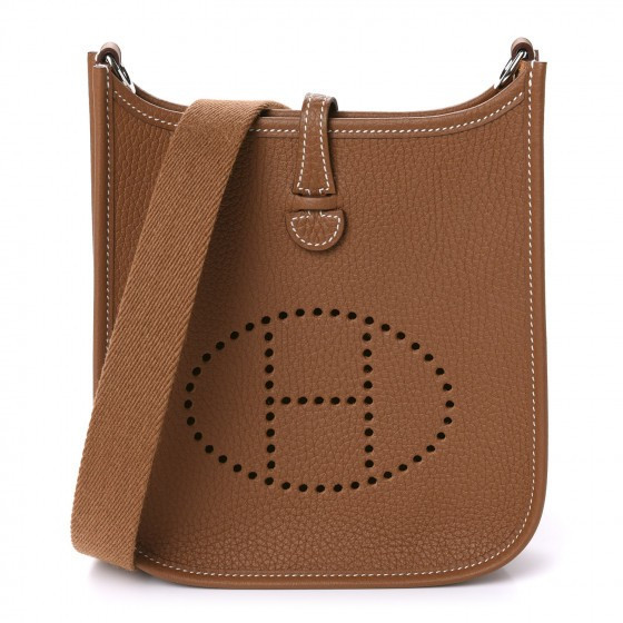 Taurillon Clemence Evelyne TPM Gold | Fashionphile