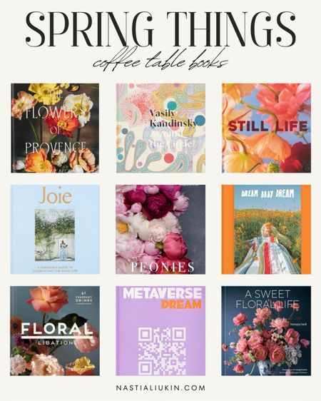 Spring is (finally!!!) right around the corner, so time to refresh the your home too! Here are some of my favorite spring time coffee table books! #spring #springhome #springdecor #coffeetablebooks

#LTKSeasonal #LTKhome #LTKstyletip